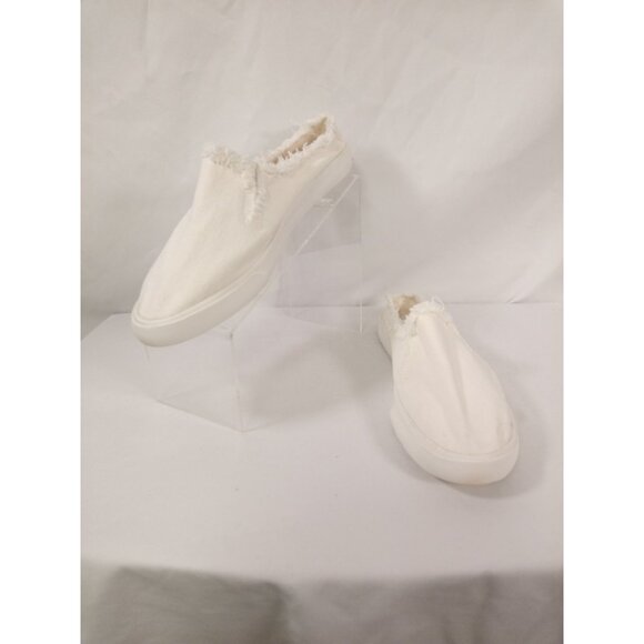 NWT Rocket Dog White Cule Twill Canvas Slip-on Mules Size 11 - Picture 3 of 14